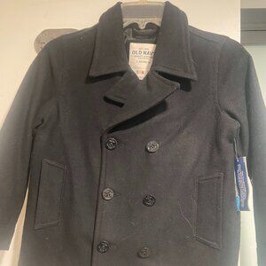 NWT Old Navy child's peacoat - Black, Size Small